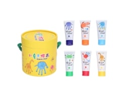 Kit De Pintura De Dedos Seguro, Ecológico Y Lavable, 6 Piezas, Para Niños, Juguete Educativo, Regalo.