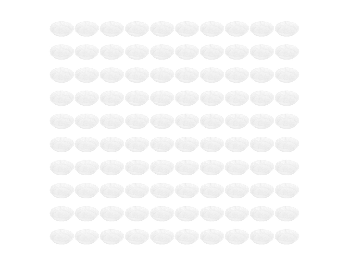 100 Unidades De Revestimiento De Papel Desechable Antiadherente De 16x4,5 Cm Para Freidora Y Cocina.