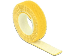 Cinta de Velcro DELOCK Amarillo (13 mm x 1 m)