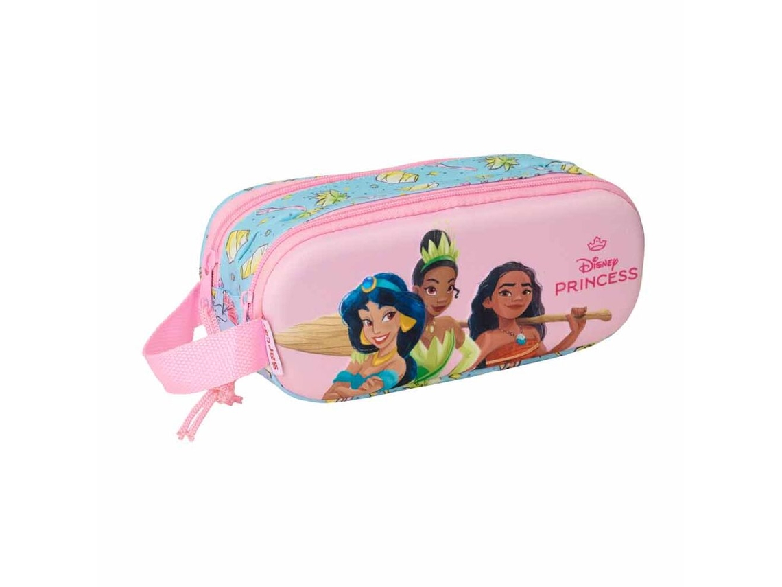 Estuche Doble SAFTA Princesas Disney 3D (21 x 6 x 8 cm)