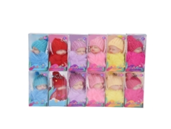 -llavero De Muñeca Bebé Dormida Con Pompon Fluffy, Llavero De Muñeca Bonito, Colgante Para Bolsas, 12pcs Juguete Decoración Niños