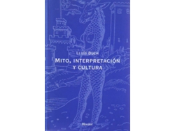 Libro Mito Interpretación Y Cultura de Lluis Duch (Español)