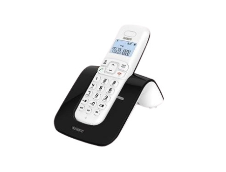 SLIDE Teléfono DECT Identificador de llamadas Negro, Blanco SAIET