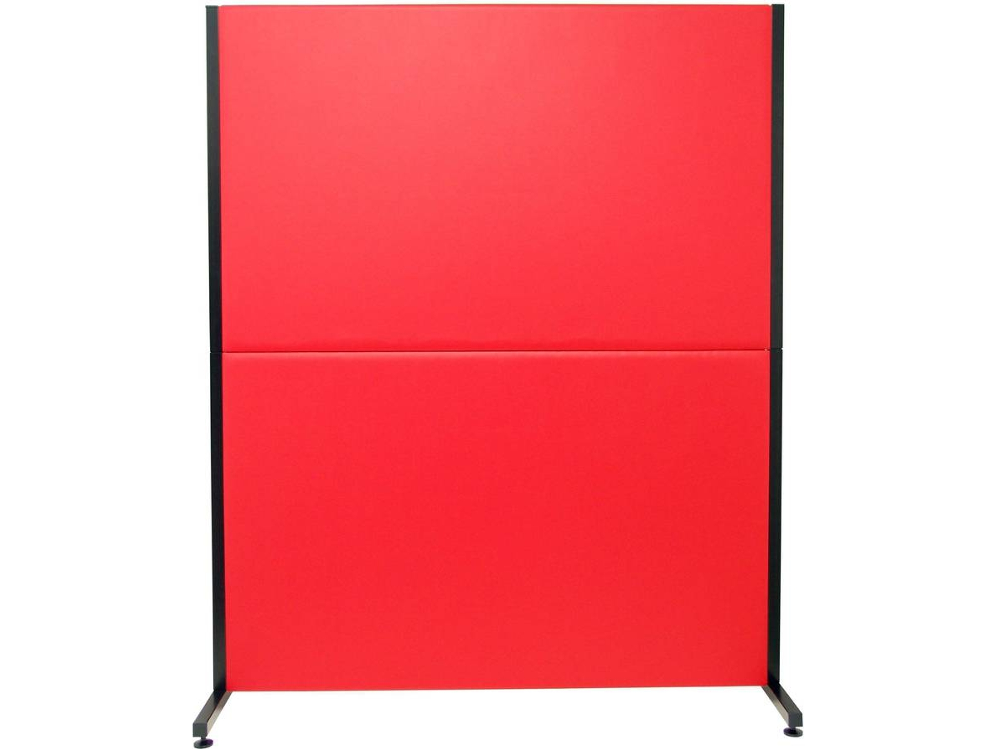Biombo PIQUERAS&CRESPO Valdeganga Rojo (130x160 cm - Piel Sintética)