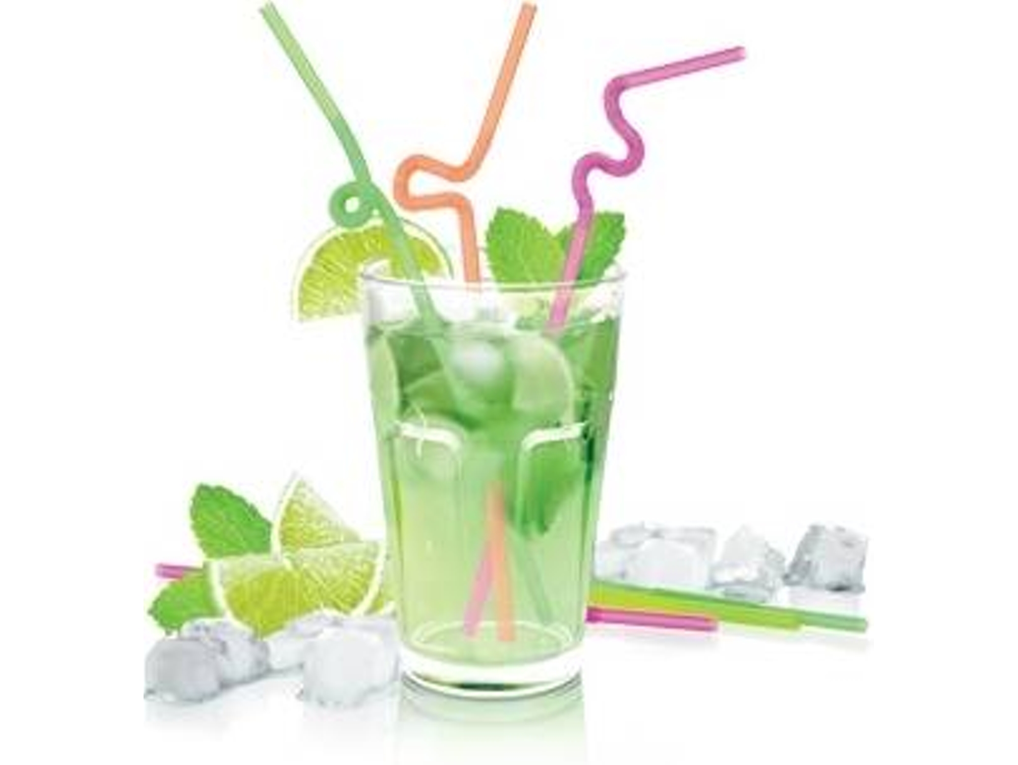 40 Pajitas TESCOMA Mydrink c/ pliegue larga