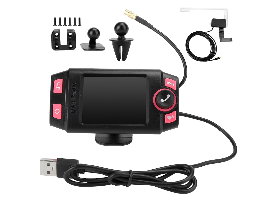 Yncm-rádio Digital Dab Fm Com Tela Lcd De 2,4 Polegadas