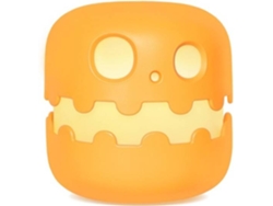 Lámpara de noche de calabaza espeluznante, linterna con interruptor, bonita y creativa lámpara de calabaza (naranja)