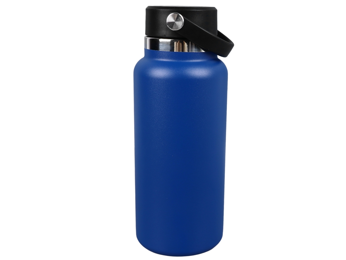 Botella Deportiva Isotérmica De Acero Inoxidable 304, A Prueba De Fugas, Para Montañismo Y Actividades Al Aire Libre, Azul, 946 Ml (32 Oz).