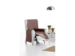 Funda tejido acolchado Reversible para Sillón Elena (1 lugar - marrón / beige oscuro)