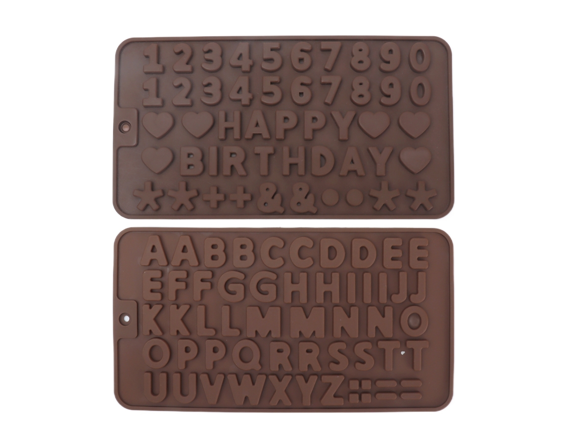 6 Moldes De Silicona Reutilizables Para Chocolate, Pasteles Y Decoraciones De Cumpleaños.