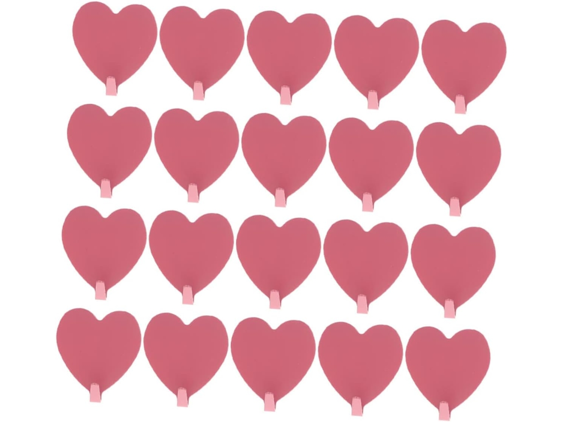 Juego de 20 pegatinas de acero con forma de corazón para baño, cocina y decoración.