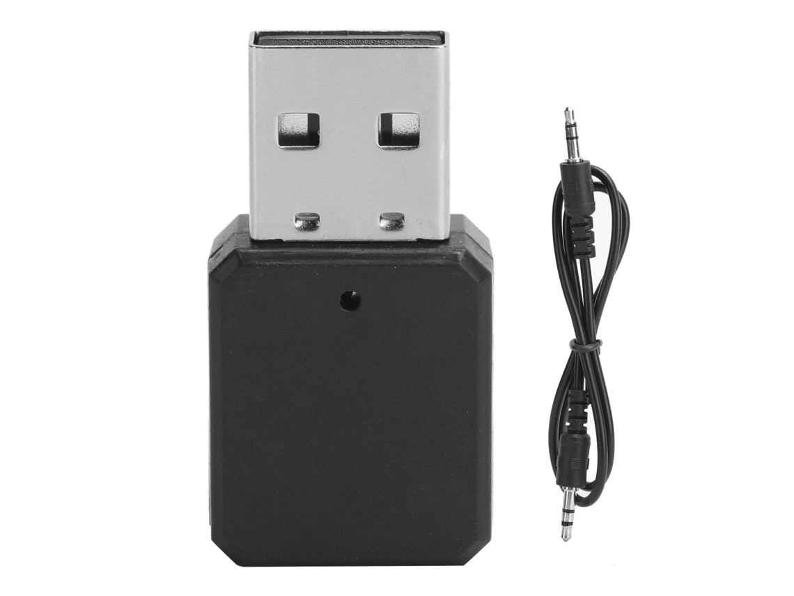 Adaptador Transmisor Usb Bluetooth 5.1, Receptor De Audio Inalámbrico Con Cable Aux De 3,5 Mm
