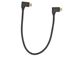 Cable De Datos Usb 3.1 De 90°, Tipo C Macho A Macho, 10 Gbps, Resolución 4k, 0,3 M