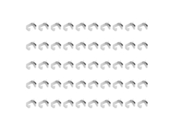 50 Ganchos De Acero Inoxidable Para Luces Navideñas Exteriores Con Forma De Tubo De Desagüe, 24 X 15 Mm.