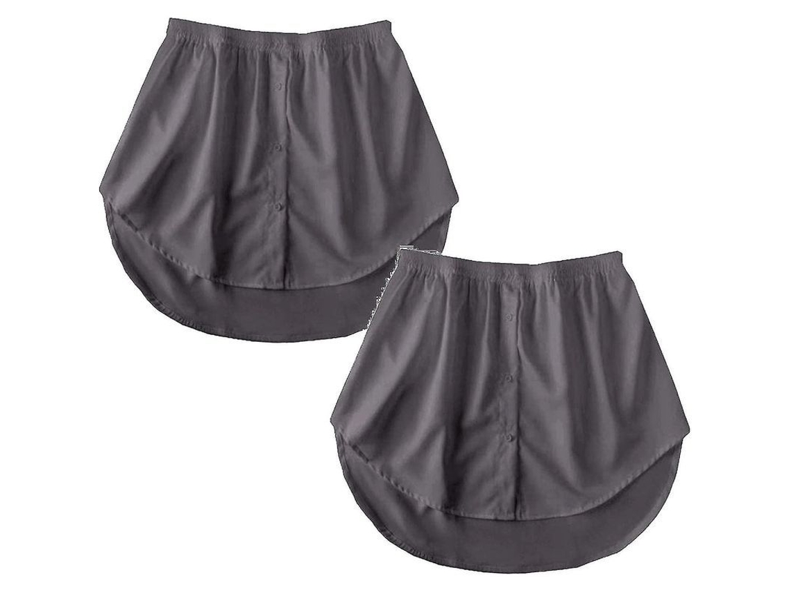 2026-2 Paquetes Extensores De Camisa Para Mujer, Faldas Mini, Faldas De Blusa, Faldas Interiores Ajustables Con Cintura Elástica