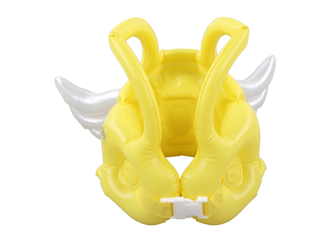 Chaleco Salvavidas Inflable Con Forma De Ángel Para Niños De 3 A 8 Años, Color Amarillo.