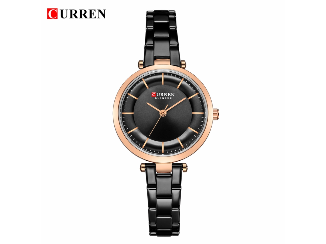 (preto) Relógio Feminino De Quartzo Com Mostrador Pequeno E Simples, À Prova D'água, Redondo E Ultrafino.