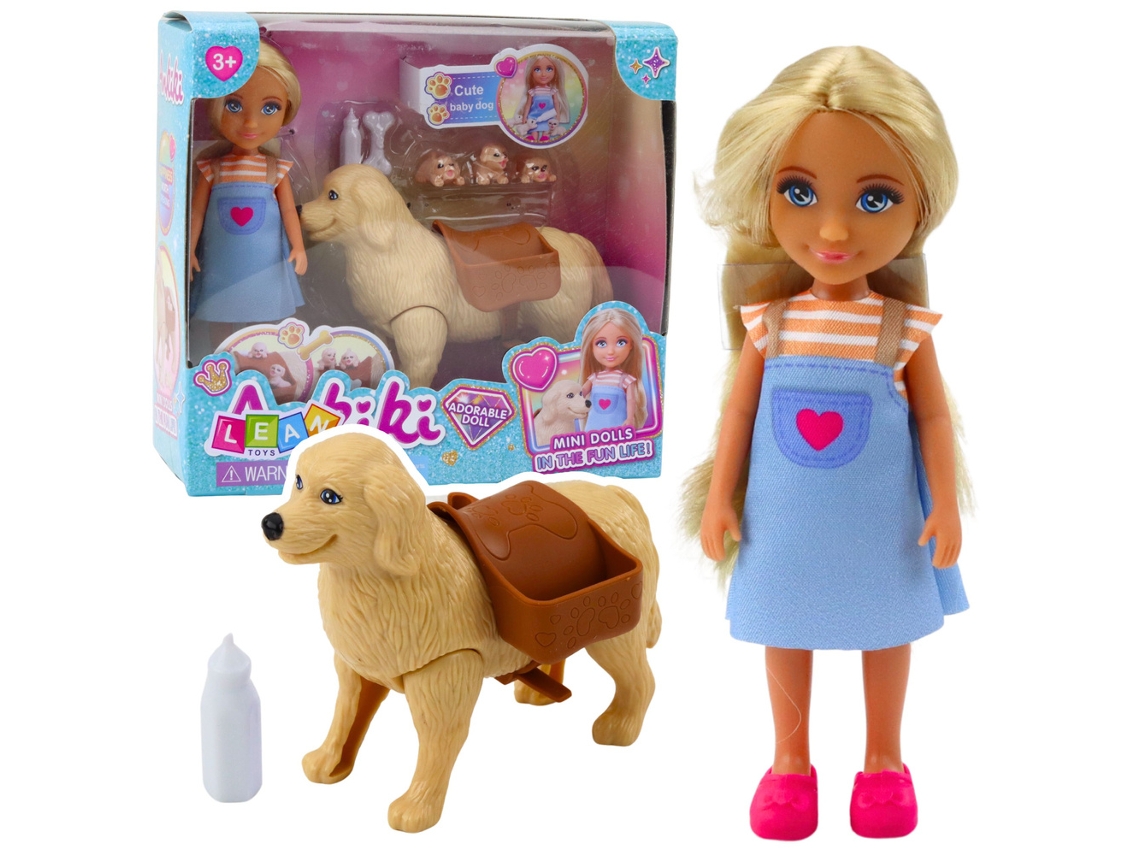 Mini muñeca Ankiki con juego de huesos y bolsa para cachorros B.active