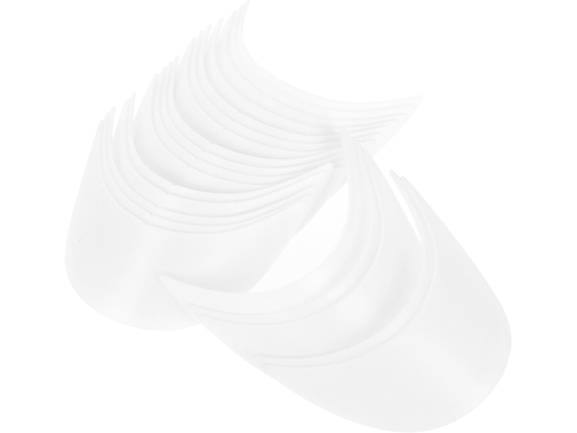 Paquete 20 Insertos Plástico Blanco 15 4 5 2 Viseras Gorras Béisbol Niños Niñas Flexibles Duraderas Accesorios