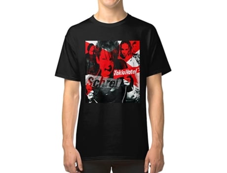 Camiseta ROCKINSTONE News Art Tokio Hotel Band Genres Pop Rock Âžemo Âžpop Punk Âžalternativ Algodón para Hombre (S)