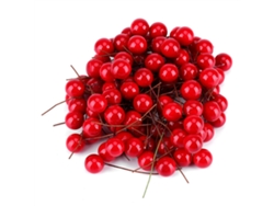 100 Piezas De Frutos De Acebo Artificial Rojo Decorativos Colgantes Para Navidad, Adorno Para El Hogar