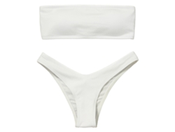 Bikini de playa para mujer, moda de color sólido, espalda abierta, bikini push up, verano