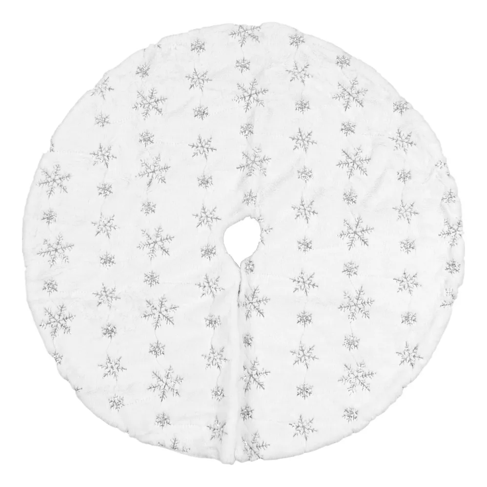 Nueva falda para árbol de Navidad blanca de 35,4 pulgadas vayotoy