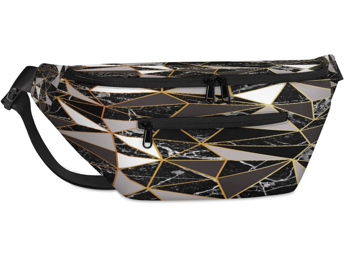 Bolso bandolera de mármol de 38 x 25 x 9 x 19 cm, impermeable.