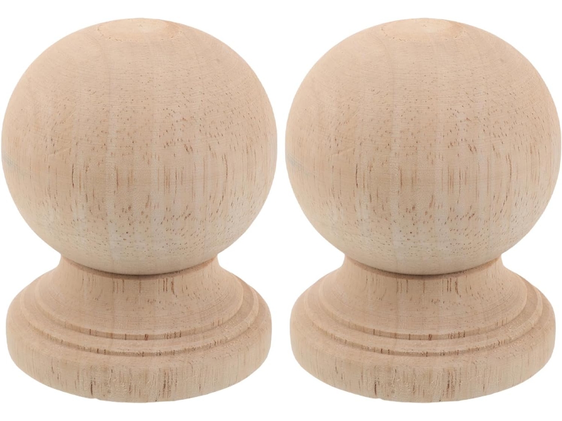 Tapas De Madera Natural Para Postes De 8x10 Cm Para Muebles Y Vallas, Paquete De 2
