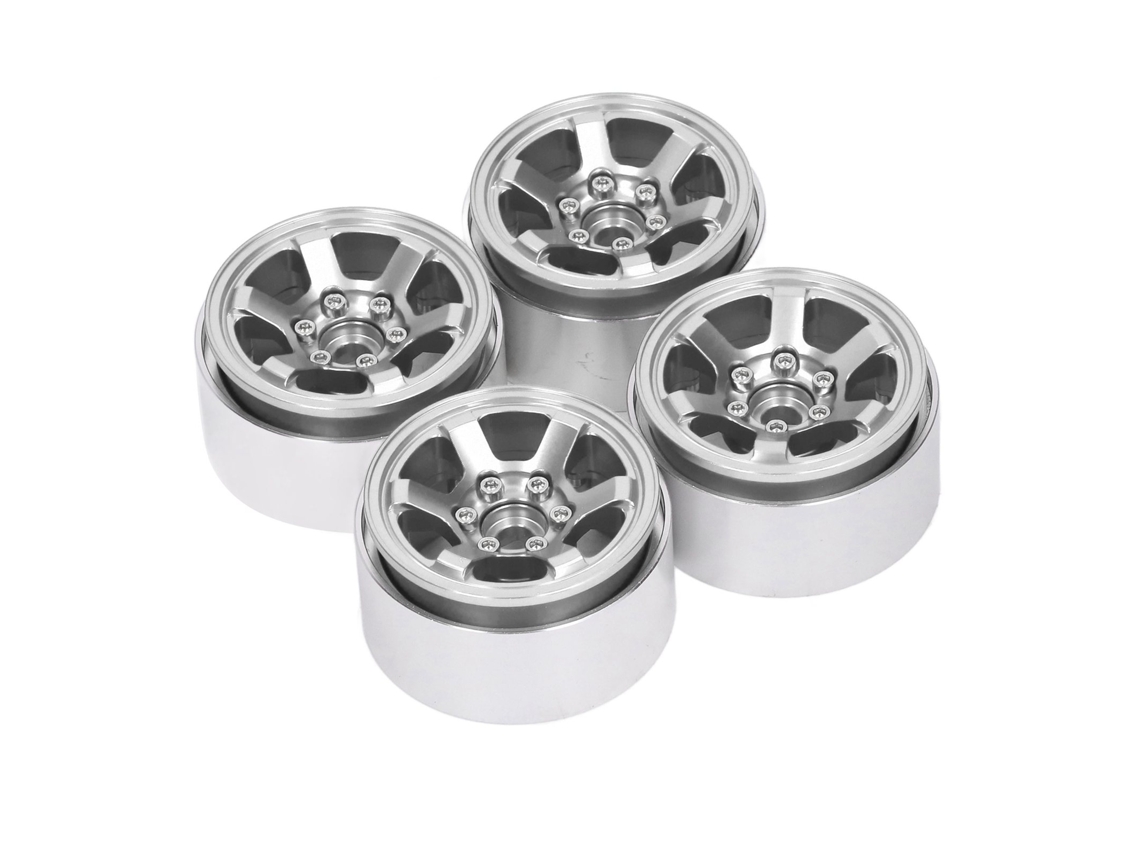 4 Ruedas Rc Beadlock De 1,9 Pulgadas, De Aluminio Y Acero Cnc Para Traxxas Axial Scx10 Hsp