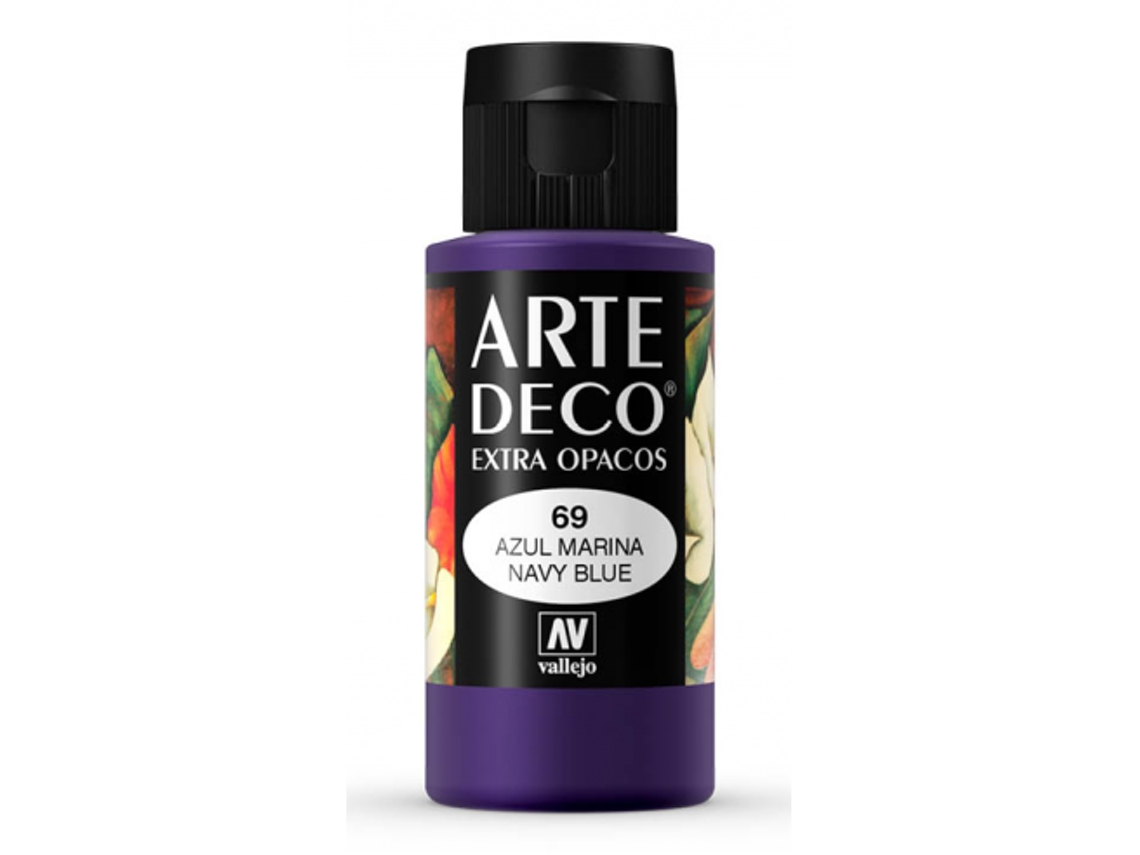 Pintura Acrilica Arte Deco Vallejo 60 Ml (Azul Marina 69)