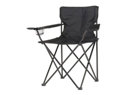Silla Plegable de Camping 80X83,5X51Cm Color Negro