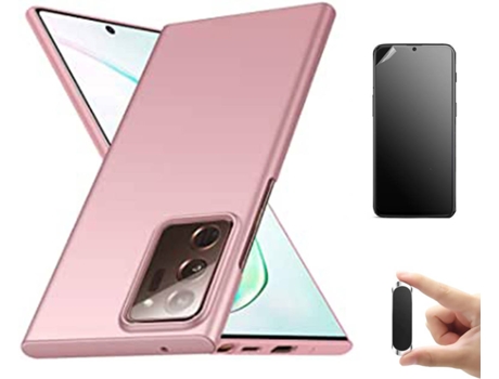 Kit Carcasa, Protector Y Soporte Samsung Note 20 Ultra Ultimatte Turtleshell Rosa