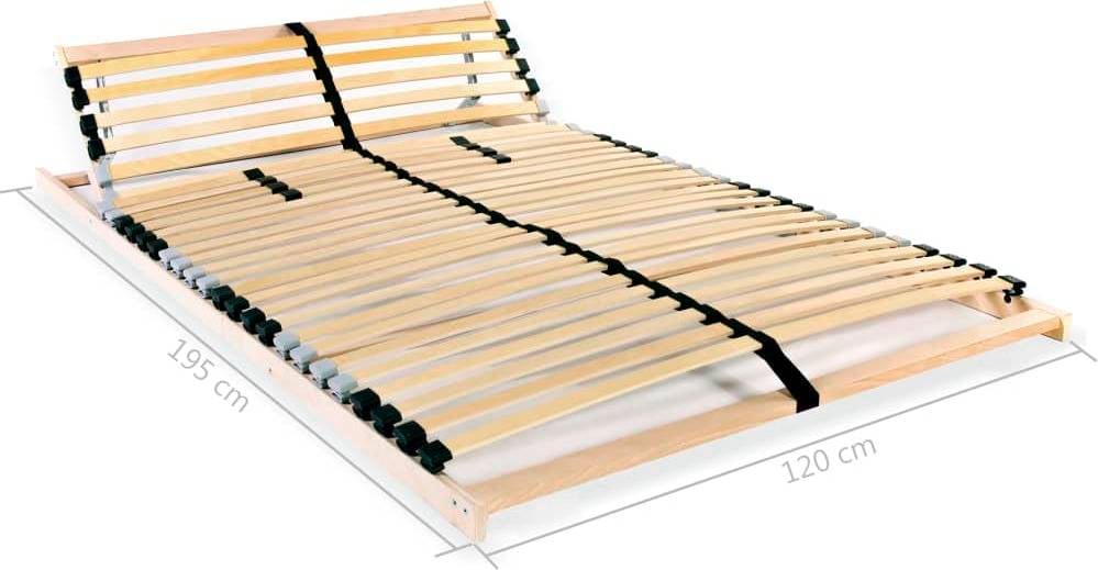 De Con 28 listones fsc 7 regiones 120x200 cm somiers vidaxl zonas