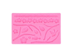 MEOIRUERY Molde de Silicona para Flores y Ramas, Material de Grado Alimentario, Varias Formas, DIY, para Pastel, Magdalenas, Fudge, Pan, Chocolate