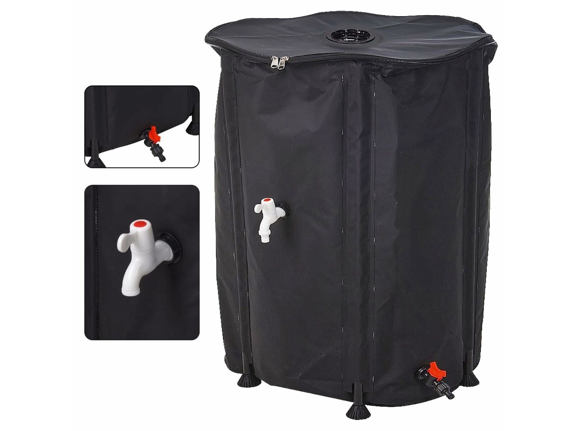 Kit de barril para lluvia LIFETIME dw9200220 80 x 100 cm 500 L