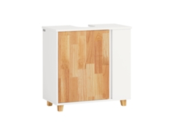 Armario de Bañero SOBUY BZR75-W (60 x 30 x 60 cm - MDF)