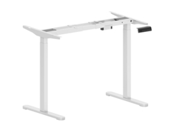 Estructura De Mesa Eléctrica, 2 Motores, 3 Memorias De Posición, Silenciosa, Blanca.