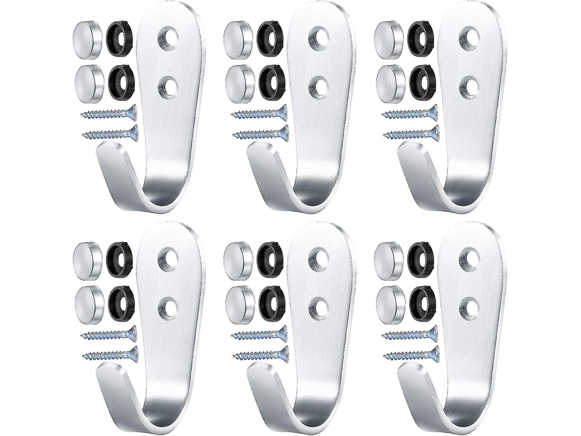 Omni-6 Ganchos De Pared De Acero Inoxidable, Ganchos Para Abrigos, Llaves, Regalo Yuhao, Resistente Y Duradero
