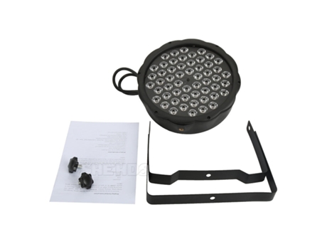 Mini Led SLOWMOOSE 54X3W Par de Dj Ultravioleta Disco Light 12X3W Uv [Enchufe 54X3W Uv Pair / Us]