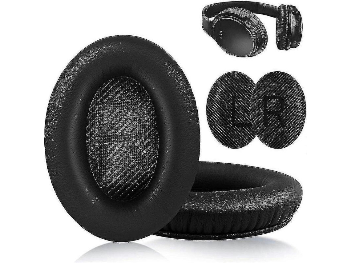 2026-cojines De Oreja Para Auriculares Bose Qc35/25/15 De Cuero Falso Suave Y Duradero