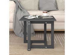Mesa de Centro de Apoyo 50X50X45 Cm Madera de Pino Maciza Gris