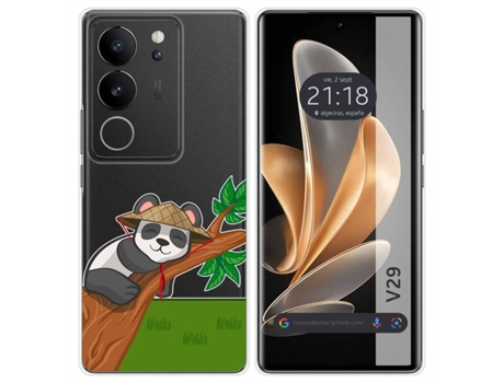 Funda Diseño Panda para Vivo V29 5G TUMUNDOSMARTPHONE Silicona Multicolor