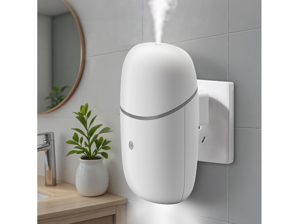Difusor Sin Agua Con Enchufe, Cobertura De 500 Pies Cuadrados, Difusor De Aceites Esenciales Con Enchufe Y Pequeño Difusor De Pared (blanco)