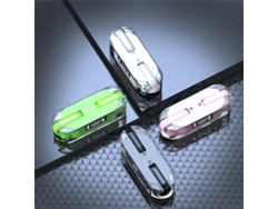 Auriculares Inalámbricos Bluetooth 5.3 Tm50 Semi-intraurales De Baja Potencia, Color Rosa, Con Estuche De Carga.