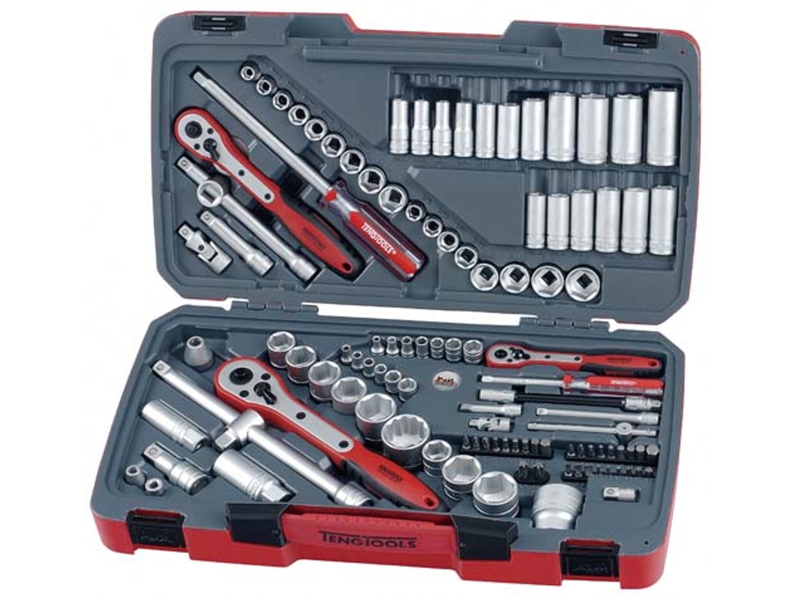 TENGTOOLS 167230101 Jgo Llaves de Vaso Combi 1/4-3/8-1/2 Tm111 111Pzas