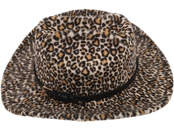 Sombrero De Vaquero/vaquera Con Estampado De Leopardo, Disfraz Unisex Para Festivales Del Oeste.