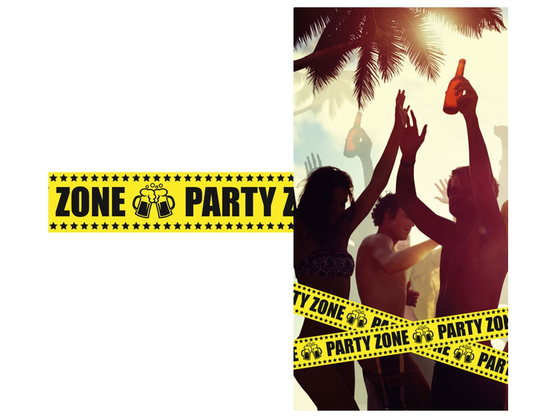 Cinta Party Zone de 6 mx12 cm
