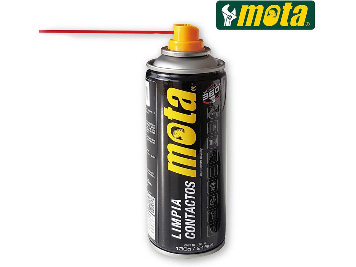 Spray MOTA HERRAMIENTAS Limpio Contactos Electrico 216Ml Mota