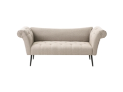Chaise longue Beliani Nantilly de poliéster marrón 175x69x76